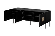 RTV cabinet PALAZZO 150x42x60 black + oak craft_2