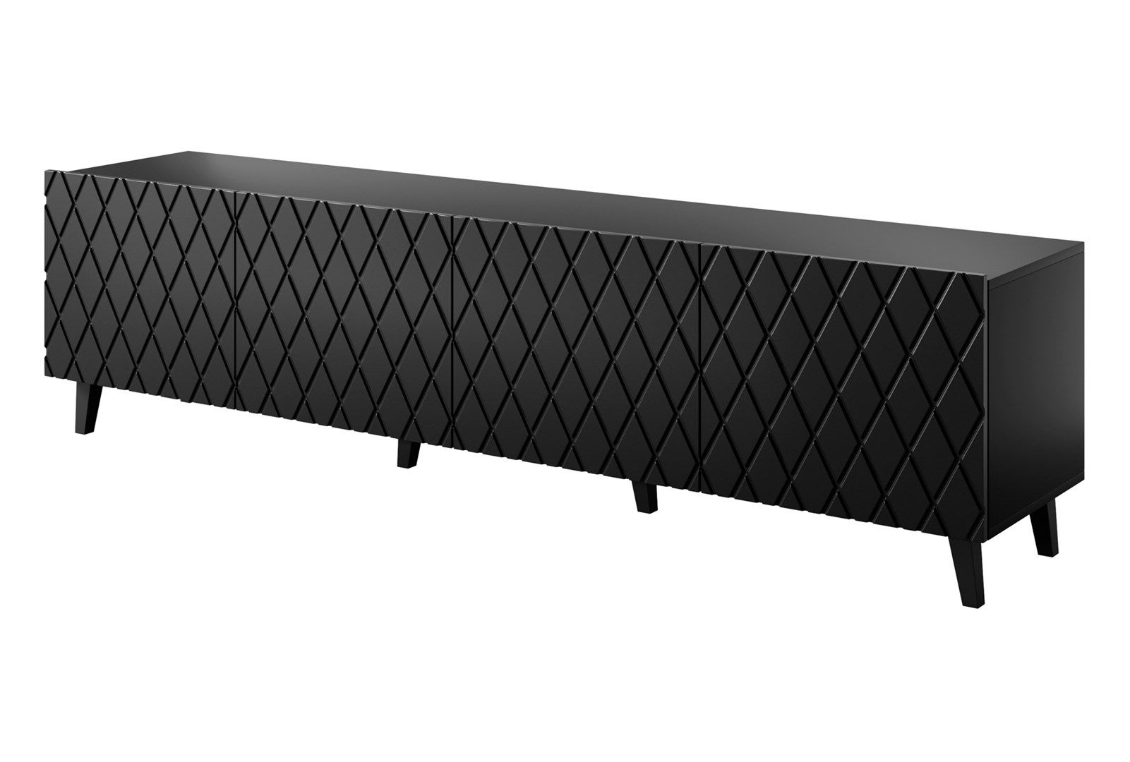 RTV cabinet ASTI 200x42x52 matte black_1