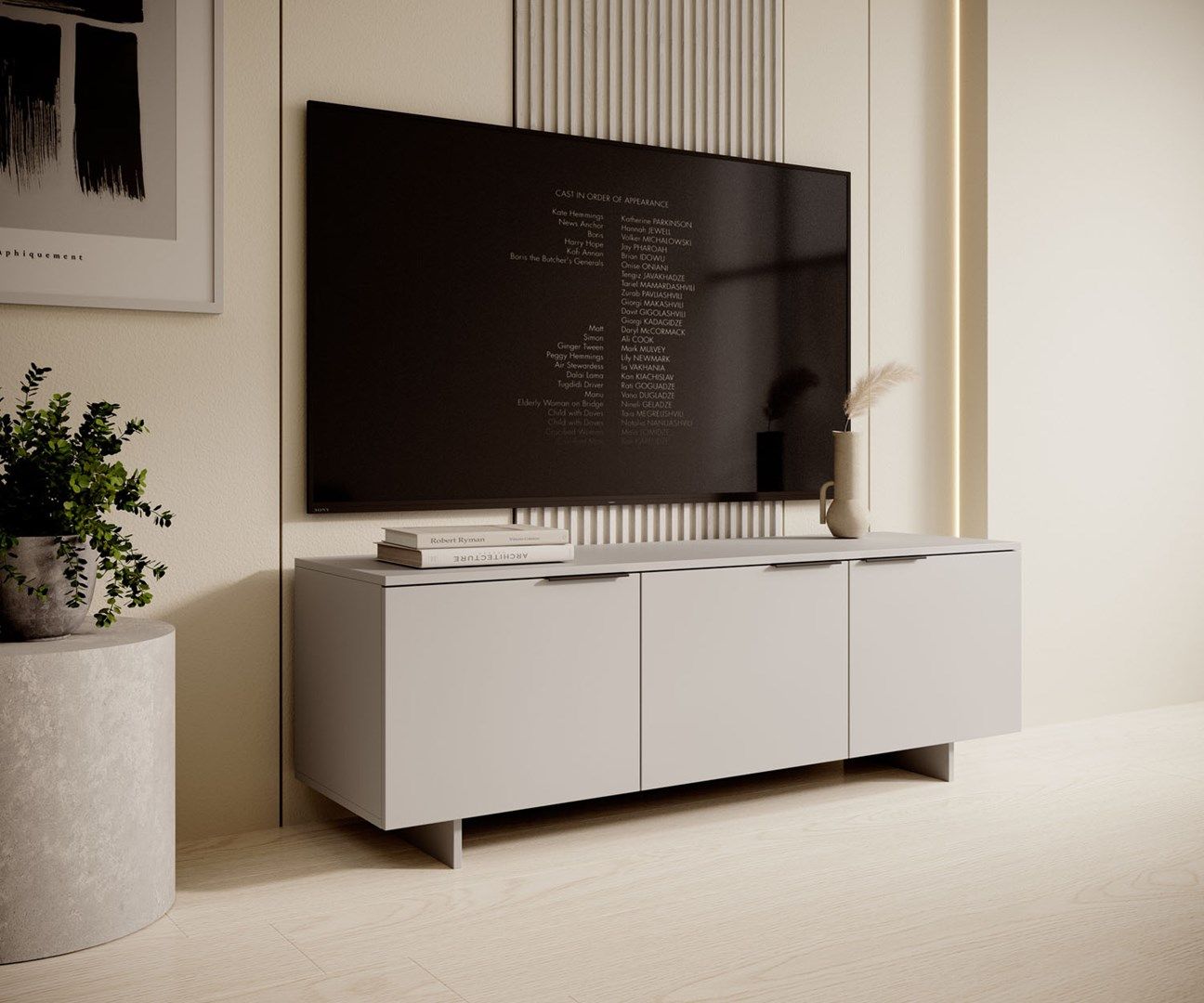 Cama 3D RTV cabinet ALMA 150x41.5xH55 cashmere_3