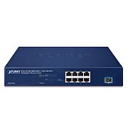 Planet MGS-910X 8-Port 10/100/1000/2500T + 1-Port 10G SFP+ Multigigabit Ethernet Switch (Fanless design, Standard/VLAN mode, desktop size with rackmount kit)_1