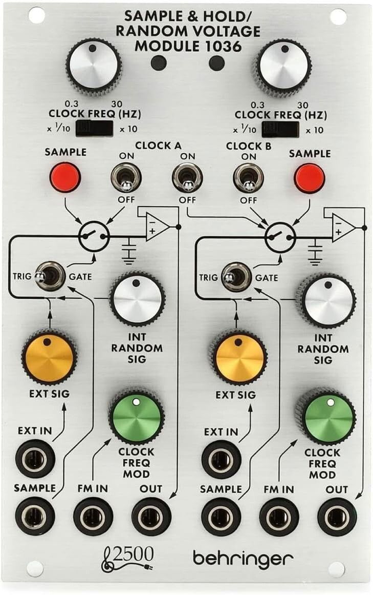 Behringer 1036 SAMPLE/HOLD/RANDOM VOLTAG Moduł syntezatora modularnego serii 2500_4