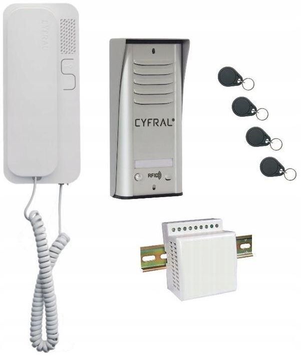 INTERCOM CYFRAL COSMO 1-TENANT SILVER_1