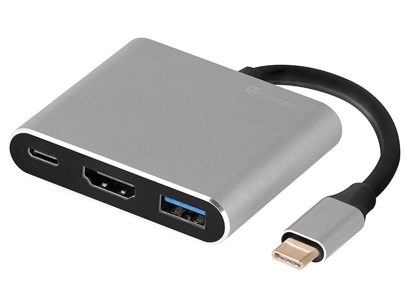 ADAPTER TRACER A-1  USB-C  HDMI 4K  USB 3.0  PDW 100W_1