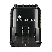 Jennifer's Extralink | Fiber Optic Junction Box | 16 welds  black  with connector_1
