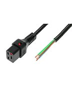 OPEN/IEC C19 straight cable Ż 5m black power cable with IEC LOCK_1
