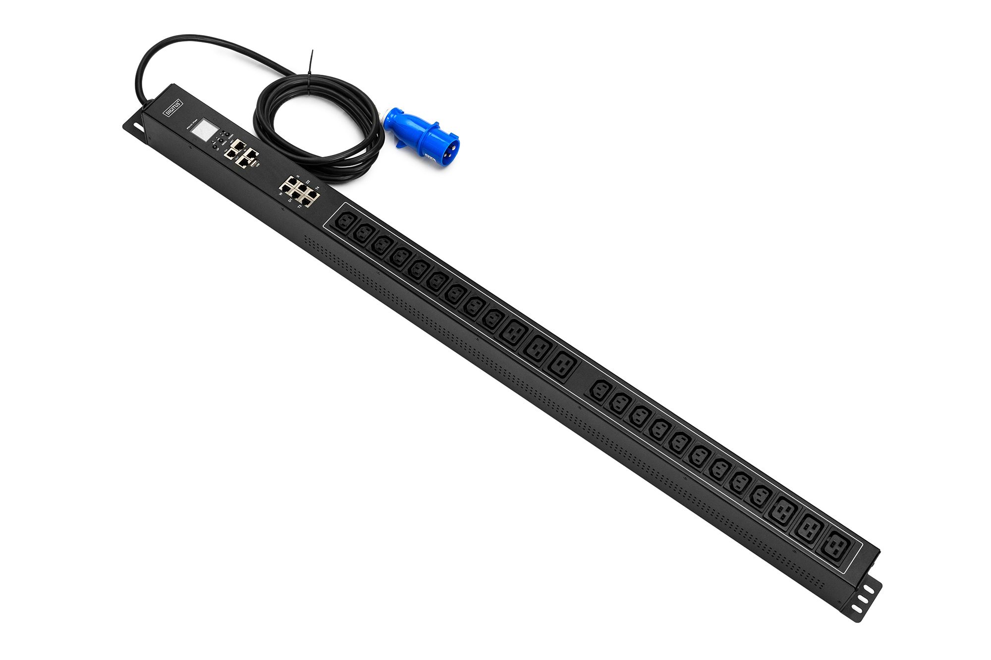 SMART PDU 0U Power Strip  IEC 60309 16A/250V plug  18xC13 10A/250V  6xC19 16A/250V 16A sockets_1