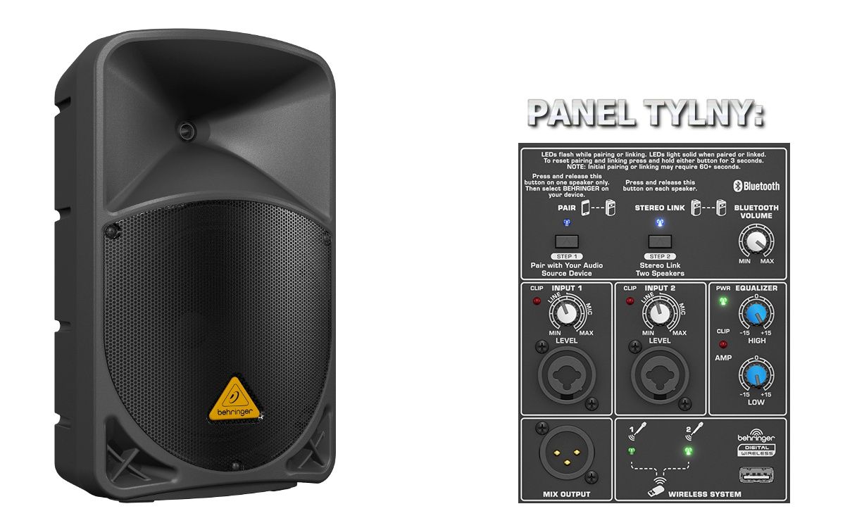 Behringer B115W Kolumna głośnikowa aktywna 15_2