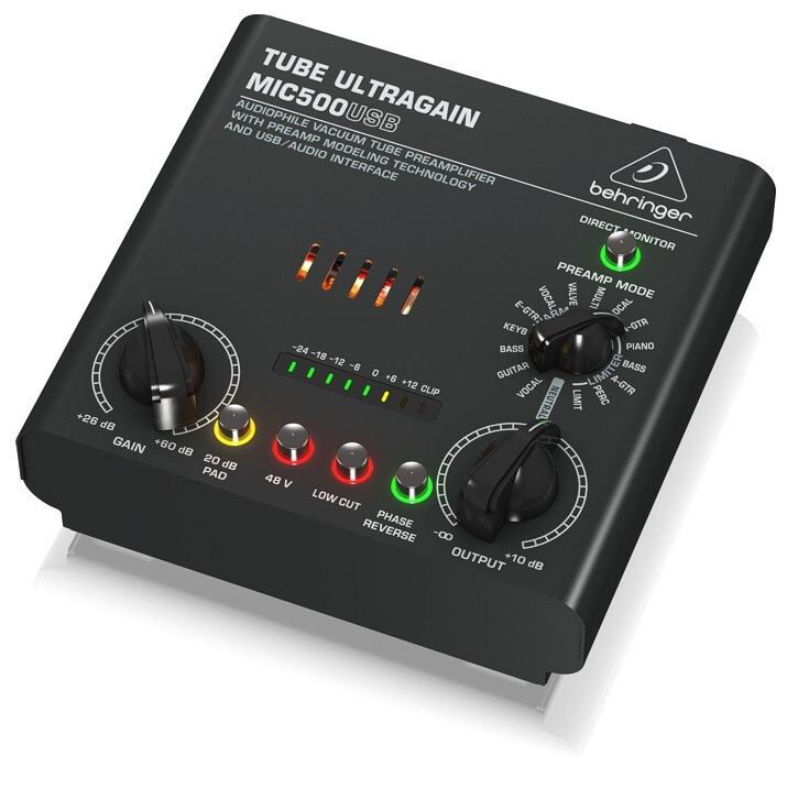 Behringer MIC500USB Przedwzmacniacz mikrofonowy lampowy_1