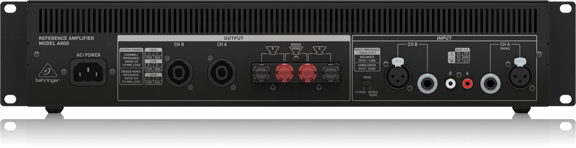 Behringer A800 Wzmacniacz mocy stereo_2