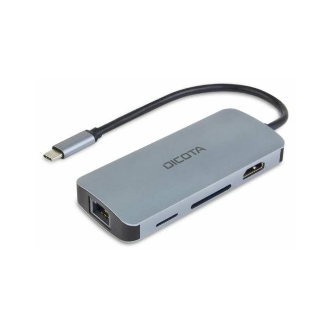 Dicota USB-C 8-in-1 Multi Hub 4K PD 100W silver_1