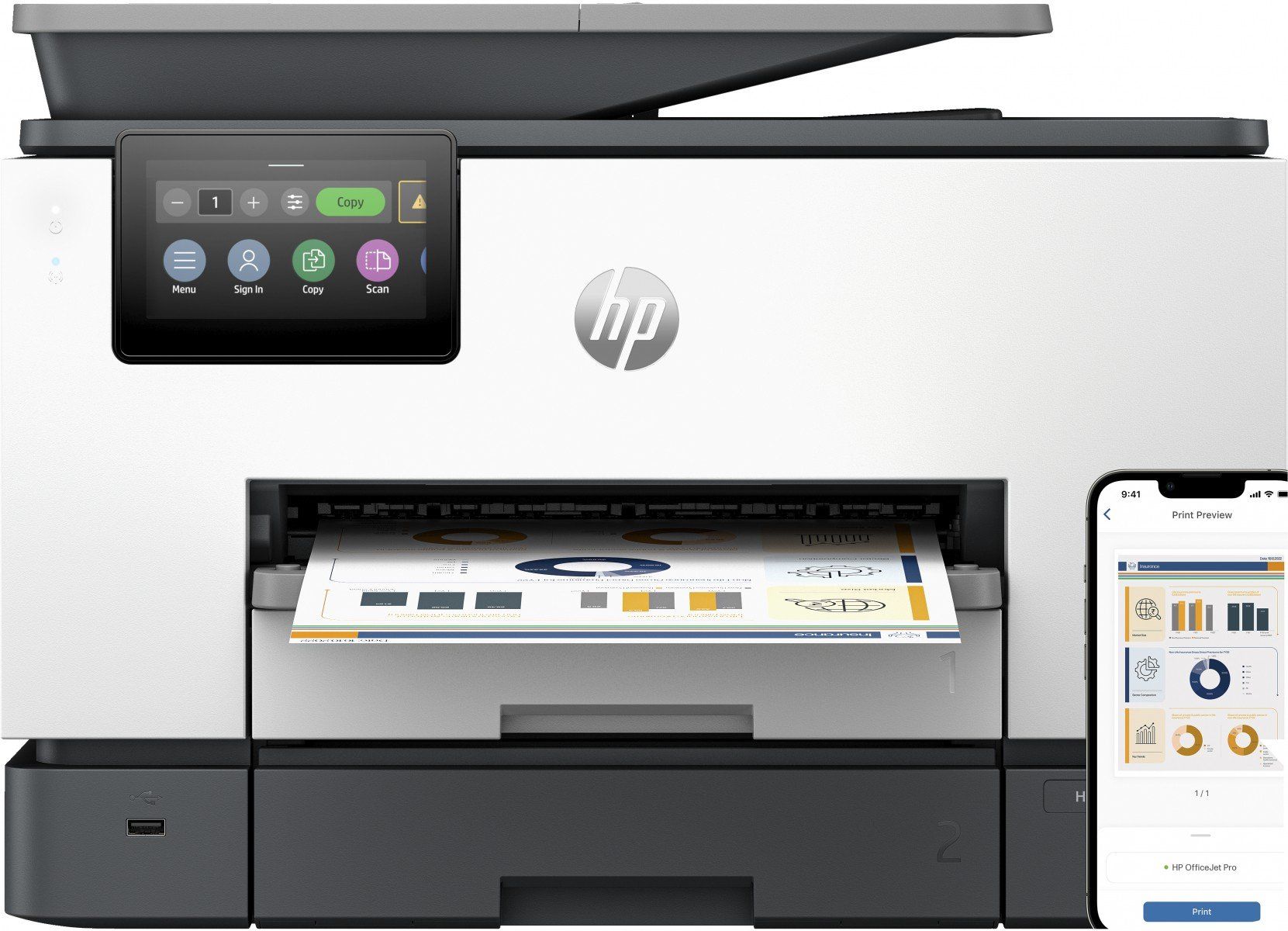 HP Officejet Pro 9130b All-in-One - mu_1