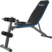 Incline training bench with leg lock and rubber bands   REBEL ACTIVE_1