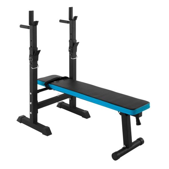 Adjustable straight weight bench with REBEL ACTIVE stands_1