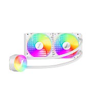 Cooler Procesor 1STPLAYER THUNDERSTORM TS2 240 ALB, marime radiator 350mm, 2 ventilatoare ARGB, Viteza ventilatoare 600-1800 RPM +/- 10%, Viteza pompa: 2500 +/- 10%, Suport AMD: AM5/AM4/AM3/AM2/FM3/FM2/FM1, suport INTEL: LGA1700/1200/115x/1366/2011, Airflow: 75.61 CFM, Nivel de zgomot pompa: 30 dBA_2