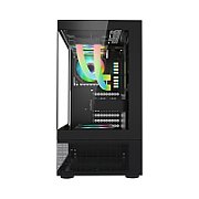 Carcasa 1STPLAYER MI7-A Mid Tower ARGB NEGRU, Tempered Glass, Sloturi Expansiune 7, Drive Bays: 1x3.5