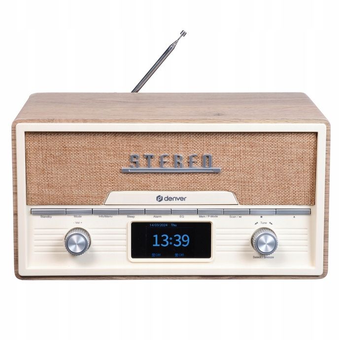 Retro radio Denver MDA-525LW light wood_1