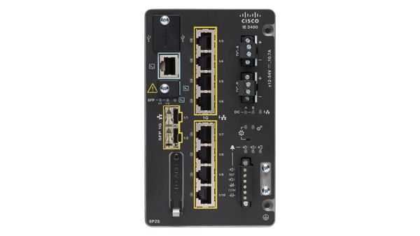 Catalyst IE3400 with 8GE PoE/PoE+, 2GE SFP, Adv. Modular, NE_1