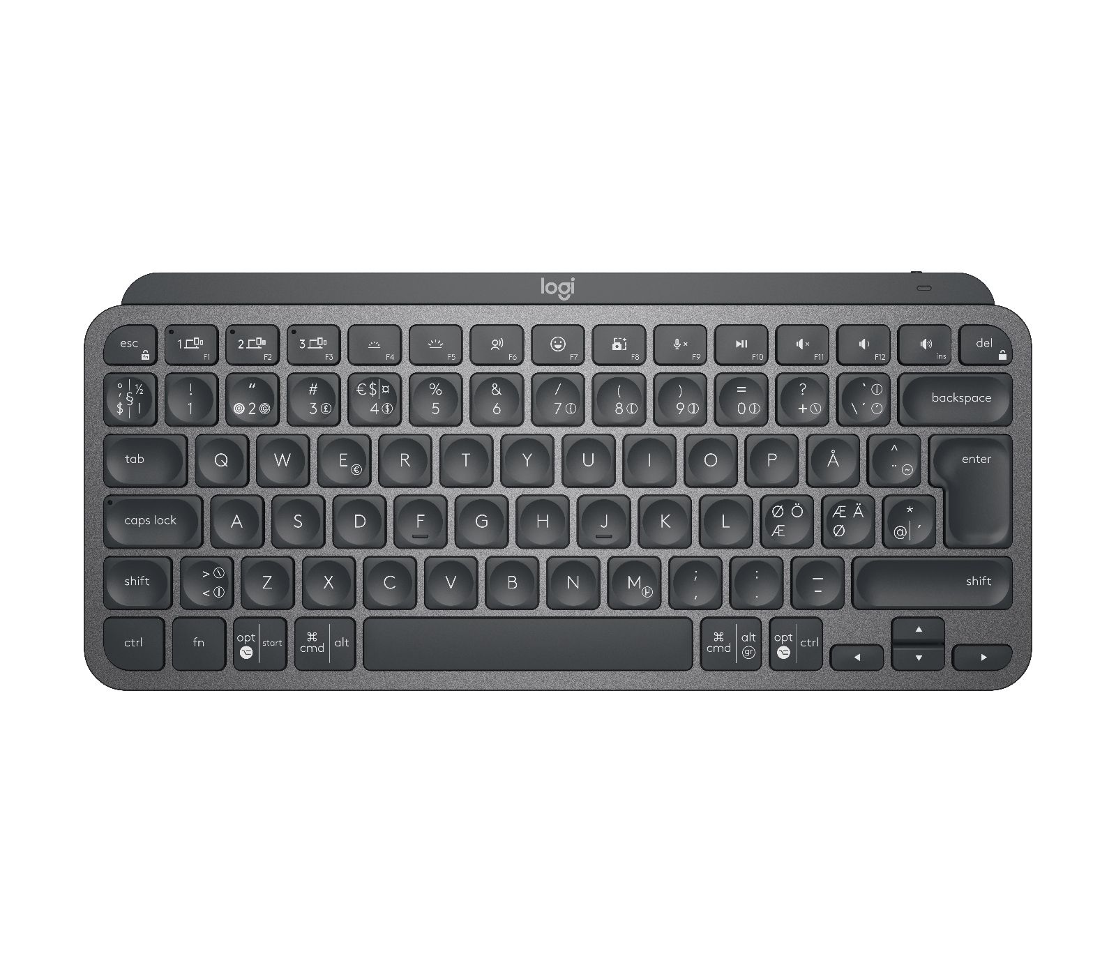MXKEYS MINI WRLS ILLUMINATED KB/GRAPHITE - PAN - NORDIC_1