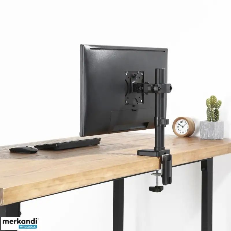 Maclean MC-983 LED LCD Monitor Pole Mount Bracket 8kg Holder Pipe Tube Diameter 28-60mm 17-32'' Screen_6