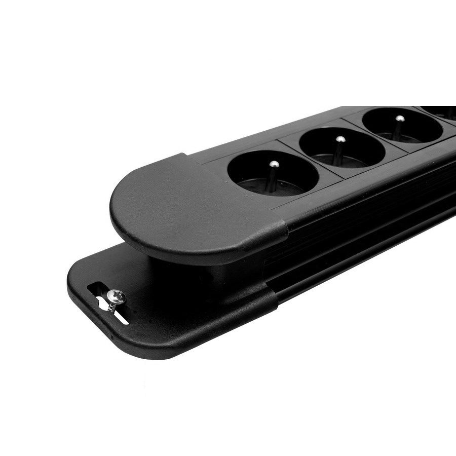 Maclean power strip  10 outlet extension cord  2 switches  protection and overload indication  3680W  MCE10_3