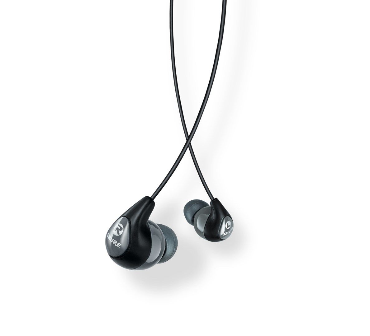 Shure SE112-GR Headphones Wired In-ear Calls/Music Black  Grey_1