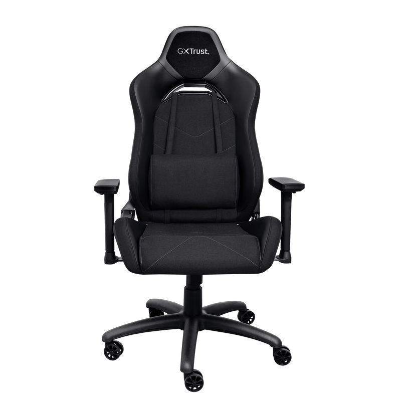Scaun gaming Trust GXT 714 Ruya, greutate maxima suportata 150 kg, inaltime adjustabila scaun 10 cm, baza stea cu 5 roti, negru_1