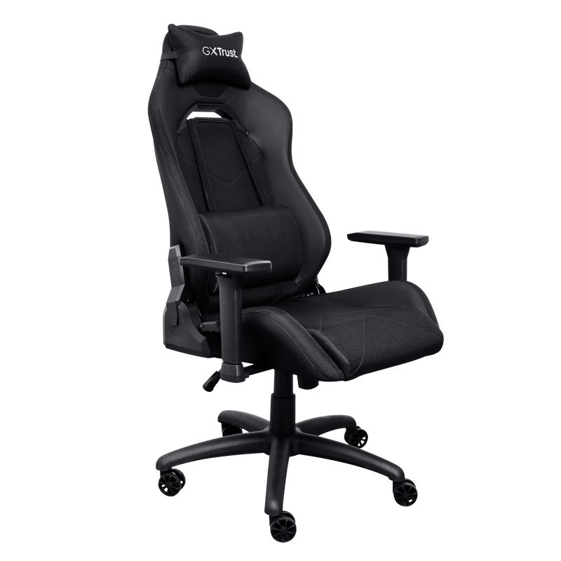Scaun gaming Trust GXT 714 Ruya, greutate maxima suportata 150 kg, inaltime adjustabila scaun 10 cm, baza stea cu 5 roti, negru_2