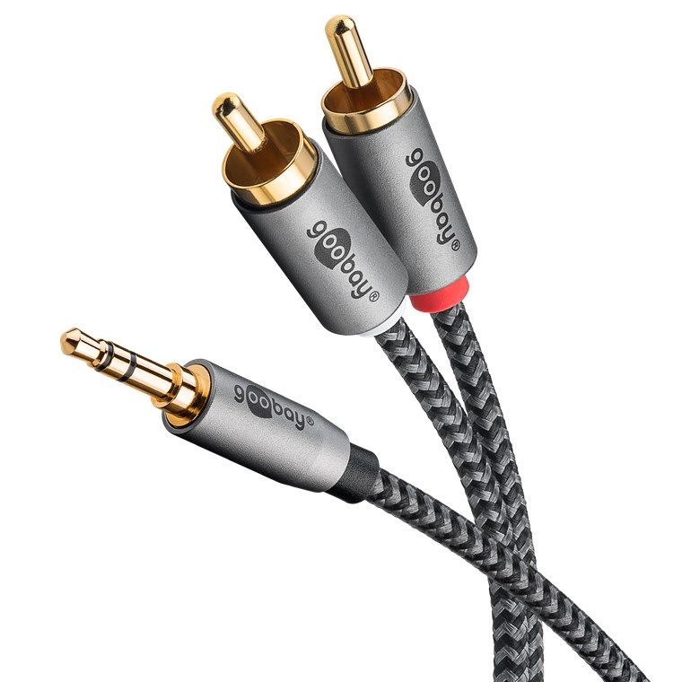 Cablu audio jack-tata la 2RCA-tata 1m, contacte aurite, 1 m

3,5 mm tata (3-pini, stereo) &ampgt 2 RCA tata (audio stanga/dreapta)

Seria Goobay Plus vine intr-un design metalic subtire si elegant in culoarea Gri (Sharkskin). Cablul RCA este solutia simpla pentru transmiterea sunetului clar de la smartphone-uri, laptop-uri sau sisteme home cinema - pentru a va bucura cu usurinta de film si muzica de calitate superioara.


	Cablu audio pentru conectarea smartphone-ului,&ampnbsp PC-ului sau&ampnbsp sistemului home cinema cu o mufa jack la dispozitive cum ar fi difuzoare, un set TV, amplificator sau SoundBar cu conexiuni RCA
	Cablu RCA premium, extrem de flexibil, cu mufe metalice subtiri, protectie la indoire si cablu textil multicolor
	Culoarea standard a mufelor RCA in rosu si alb simplifica procesul de conectare
	Mufele &ampnbspplacate cu aur impiedica coroziunea si sunt deosebit de durabile


Detalii Cablu audio jack-tata la 2RCA-tata 1m :

Material carcasa :&ampnbsp&ampnbsp Aluminiu

Material de contact:&ampnbsp Placat cu aur

&ampnbspConexiune 1: 3,5 mm tata (3 pini, stereo)

Conexiune 2 : &ampnbsp2 RCA tata (audio stanga/dreapta)

Lungime cablu : 1 m

Material conductor interior : CU (cupru)

AWG : 28 

Ecranare : aluminiu

Culoare : negru, argintiu

Ambalaj: 1 buc, polybag

Despre produsele noastre:
In prezent avem un portofoliu cu peste 1500 produse cu livrare imediata din depozitul nostru. Acordam o mare atentie eficacitatii activitatii noastre, vitezei de realizare a comenzilor si modului de depozitare si distributie a produselor. Calitatea inalta este o valoare importanta pentru noi nu doar in privinta produselor comecializate, dar si nivelul serviciilor oferite. Nu in ultimul rand, oferim produselor noastre garantie in conformitate cu legile in vigoare.

De ce sa alegi pe noi?
Lucratorii nostri din departamentul aprovizionari au experienta de peste 25 de ani in domeniul electornice in privinta sortarii produselor de cea mai buna calitate.Calitatea produselor importate si comercializate este temeinic pentru noi, ca urmare punem accent pe selectarea fiecarui produs in parte de la producatori renumiti pe piata electornica. Procentul produselor defecte se situeaza sub 0,01%. Toate comezile receptionate pana la ora 15:00 sunt expediate in aceeasi zi.