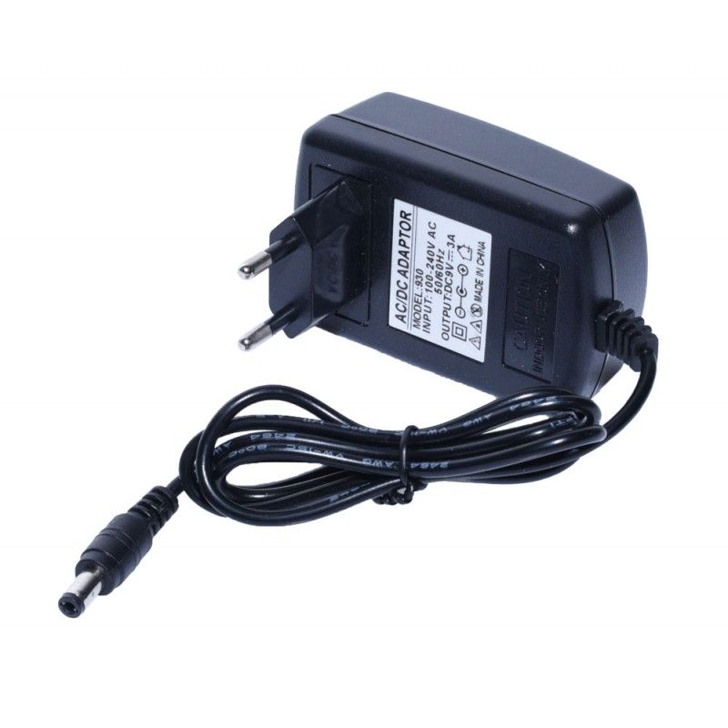 Alimentator SMPS (sursa alimentare in comutatie) AC/DC 9V 3A (3000mA) pentru case de marcat cu mufa 5,5x2,5mm, cablu DC 80cm
- tensiune de intrare: 230V AC
- tensiune de iesire: 9V DC
Ambalare: vrac 1 buc.