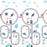 Covor de joaca pentru copii U-Grow, din spuma, pliabil, 2 fete, impermeabil, izolant, 120 x 180 x 1 cm, circuit_3