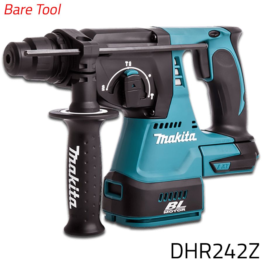 MAKITA CHISEL HAMMER SDS-PLUS 18V 2J W/O BATTERIES AND CHARGER DHR242Z_1