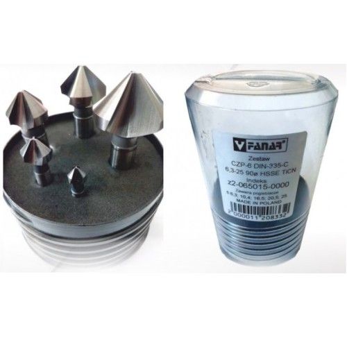 COUNTERSINK SET CZP-6 DIN-335-C 6.3-25 90* HSSE TICN_3