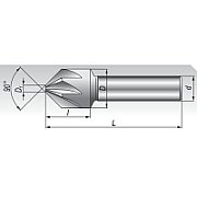 COUNTERSINK SET CZP-6 DIN-335-C 6.3-25 90* HSSE TICN_4