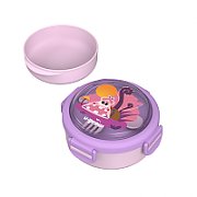 Caserola termica cu lingurita si furculita, mov, U-Grow_1