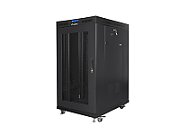 FLOOR-STANDING RACK CABINET 19  22U 800X1000 BLACK PERFORATED LCD DOOR LANBERG (FLAT PACK) V2_1