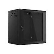 WALL-HUNG RACK CABINET 19  12U 600X450 BLACK PERFORATED DOOR LANBERG (FLAT PACK)_1