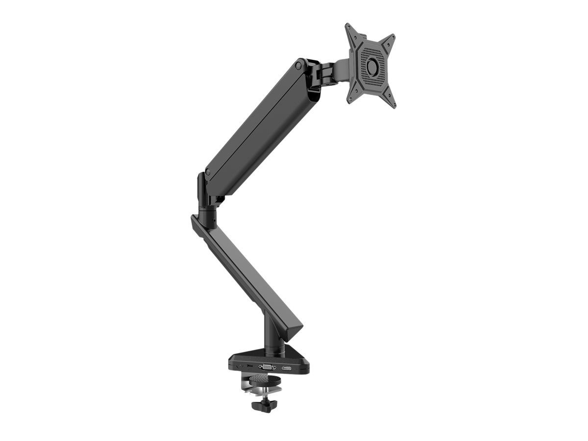 Single desk arm with 1xLCD clamp with gas spring and docking station max. 30  and 9kg PD3.0_1