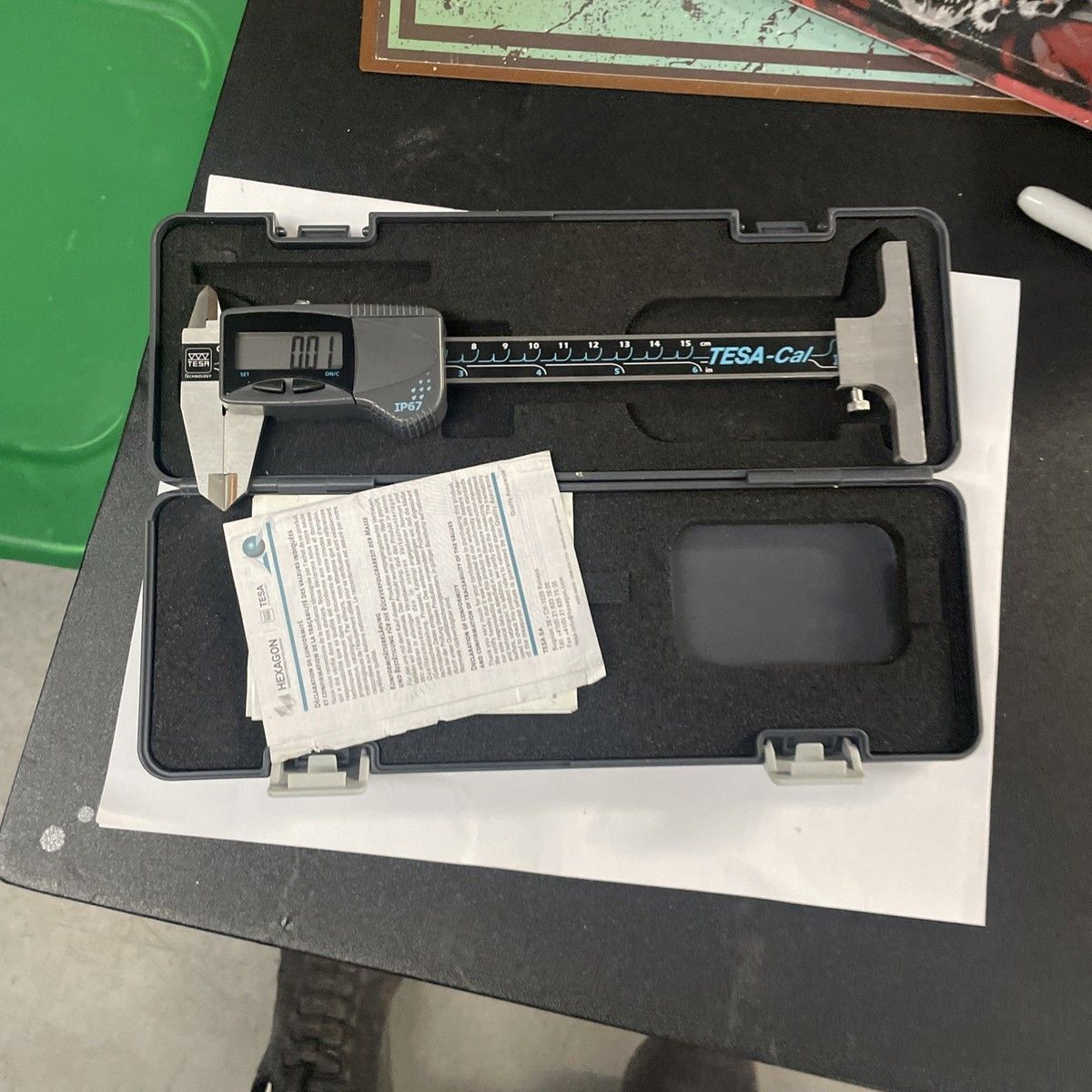 150 DIGIT CALIPER. 6  IP67 3V/SQ TESA-INCH_2