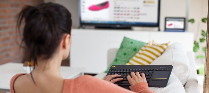 WIRELESS TOUCH KEYBOARD K400+/DARK - UK - 2.4GHZ INTNL_4