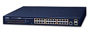 PLANET GS-4210-24P2S network switch Managed L2/L4 Gigabit Ethernet (10/100/1000) Power over Ethernet (PoE) 1U Blue_1