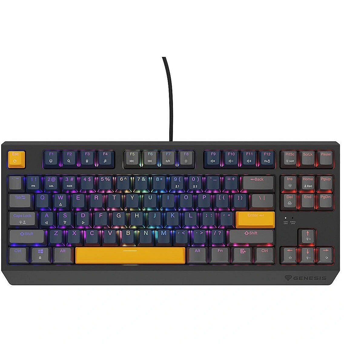 THOR 230 | Mechanical Gaming Keyboard | Wired | US | Naval Blue Positive | USB Type-A | Outemu Panda_1