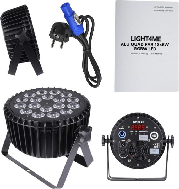 LIGHT4ME ALU QUAD PAR 18x6W RGBW Stage Spotlight_1