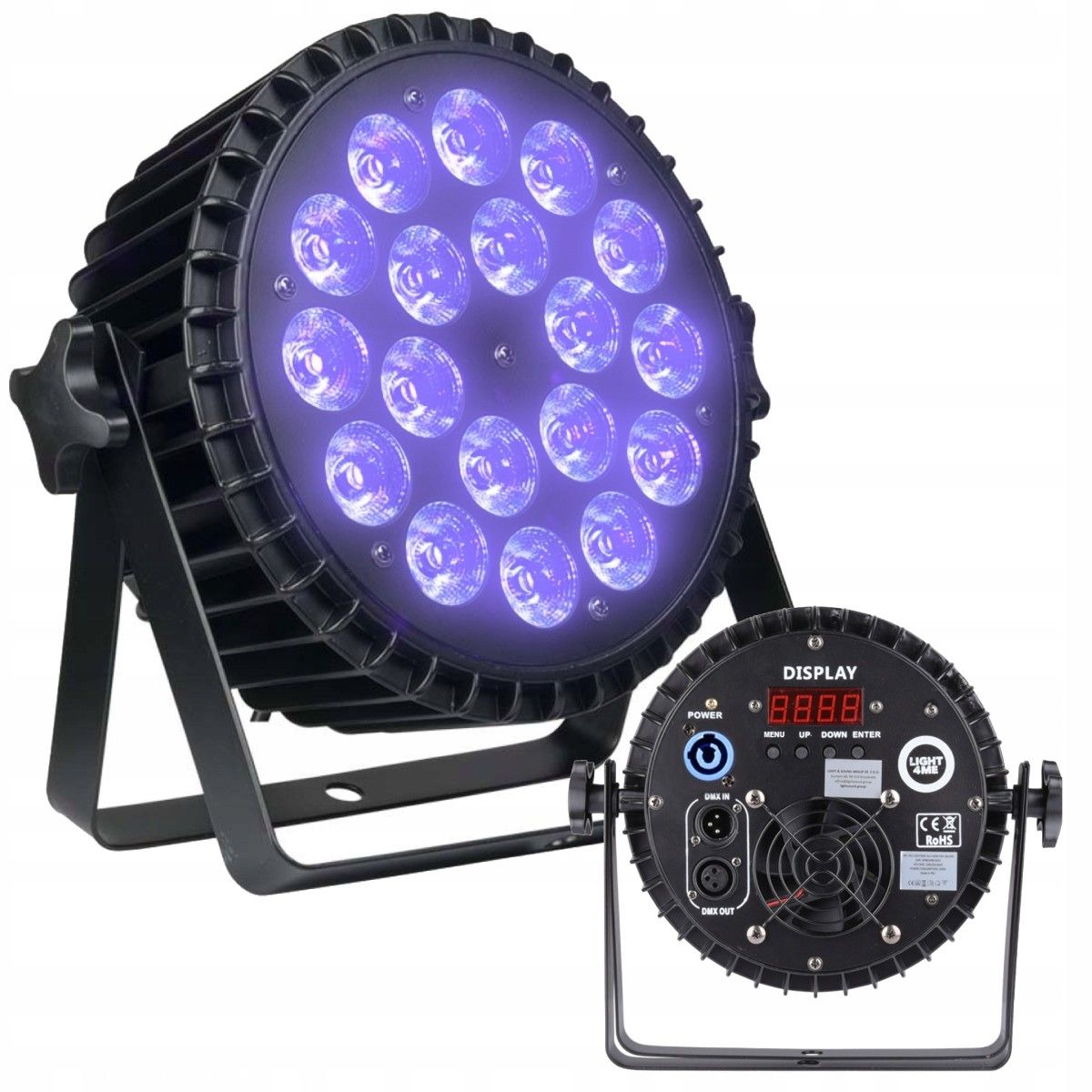 LIGHT4ME ALU QUAD PAR 18x6W RGBW Stage Spotlight_3