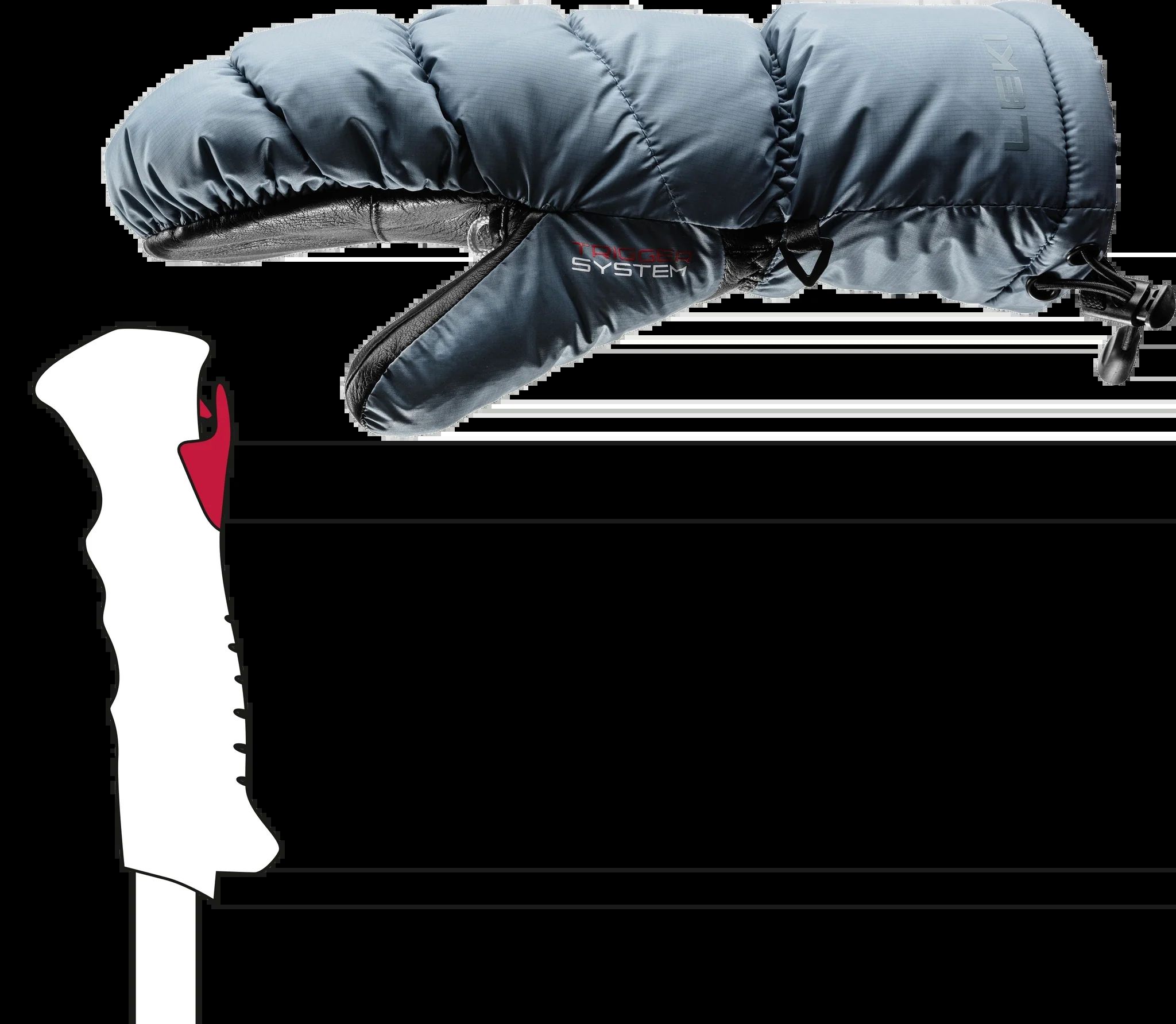 LEKI RĘKAWICE Glace 3D Women Mitt black 7.0_5