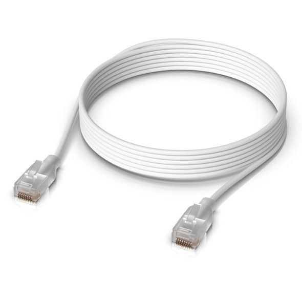 Ubiquiti UACC-Cable-Patch-EL-3M-W cabluri de rețea Translucid, Alb Cat6_1