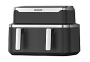 Friteuza dubla cu aer cald Heinner HAF-DDB9BK26, putere: 2600W, capacitate: 9L, control digital individual, temperatura: 80-220 grade C, timer 60 min, 10 programe presetate, auto-oprire, negru_1