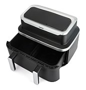 Friteuza dubla cu aer cald Heinner HAF-DDB9BK26, putere: 2600W, capacitate: 9L, control digital individual, temperatura: 80-220 grade C, timer 60 min, 10 programe presetate, auto-oprire, negru_4