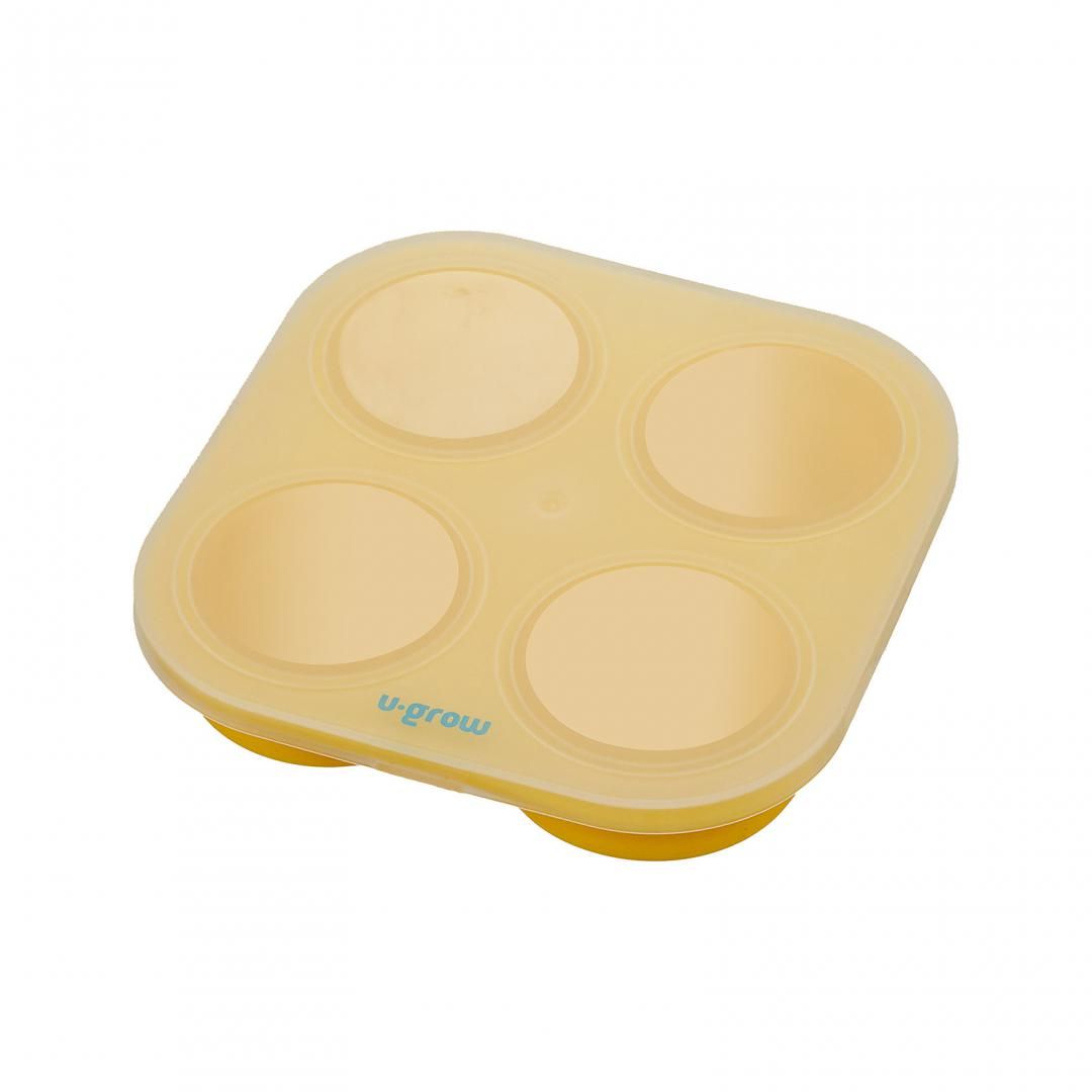 Recipient colapsibil din silicon stocare hrana 4 compartimente, 240 ml, U-Grow_1