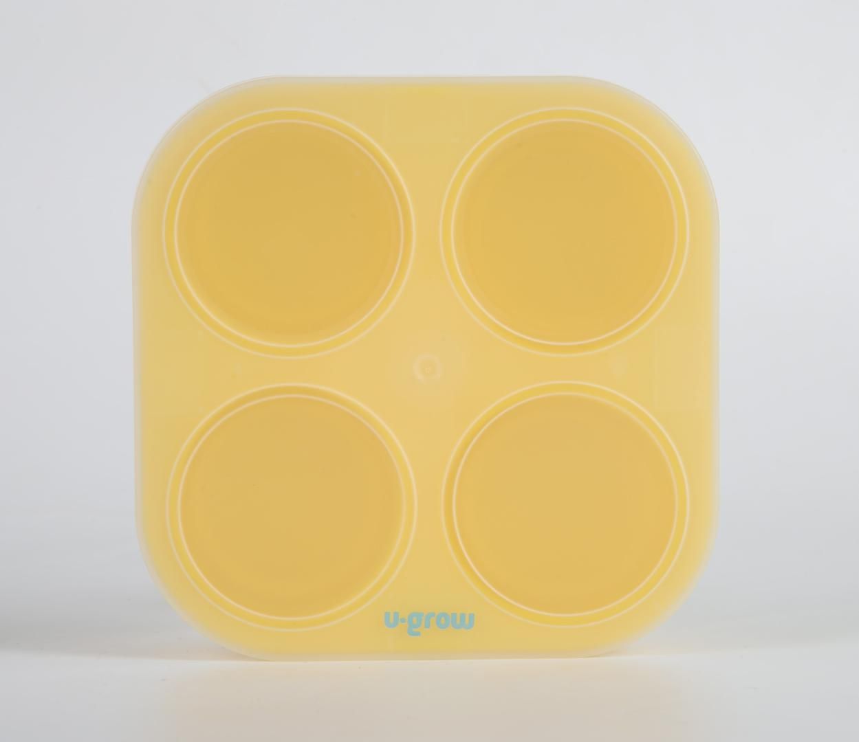 Recipient colapsibil din silicon stocare hrana 4 compartimente, 240 ml, U-Grow_3