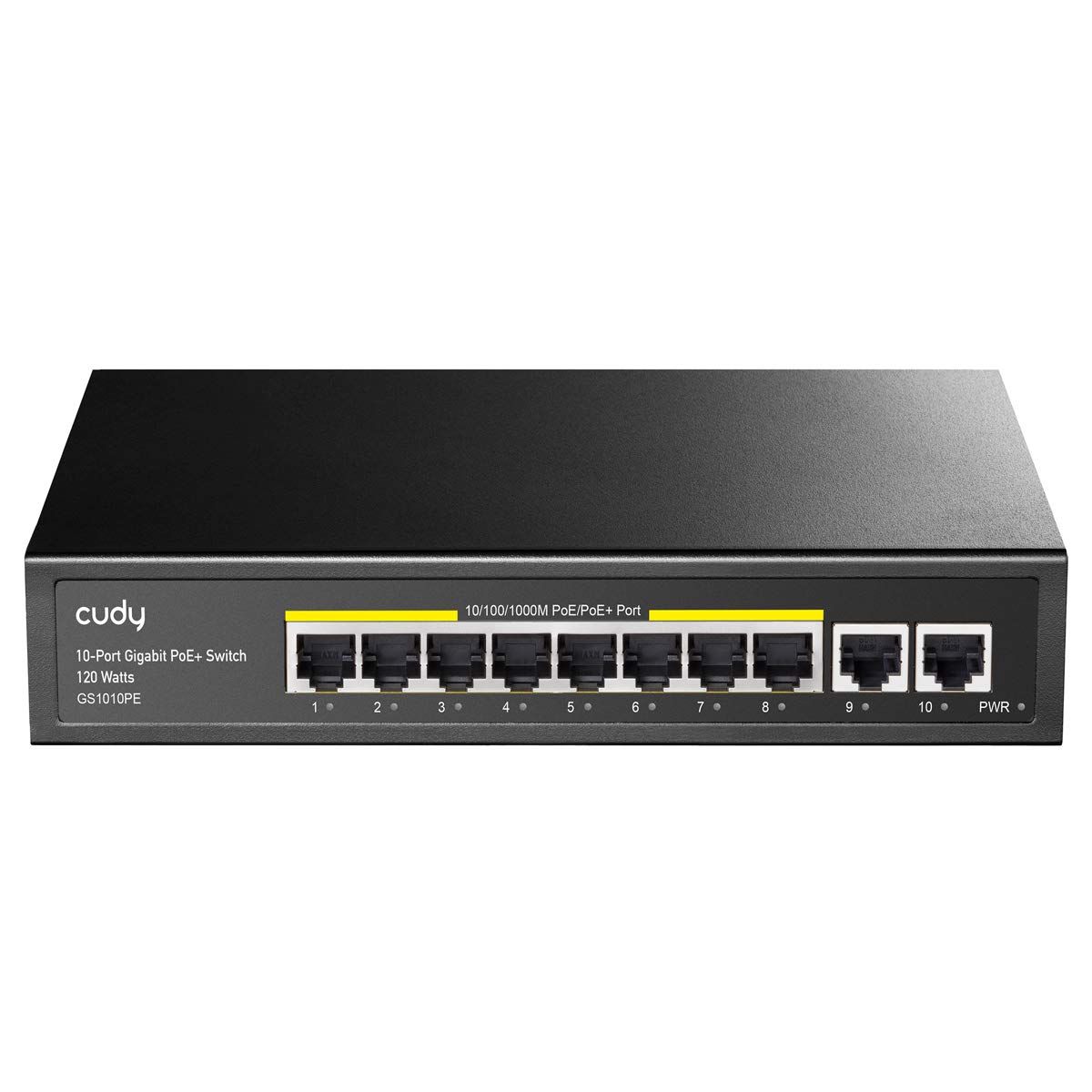 Cudy GS1010PE network switch Gigabit Ethernet (10/100/1000) Power over Ethernet (PoE) Black_1